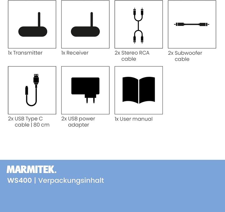 Actual product image Marmitek Wireless Subwoofer Transmitter (30 m)