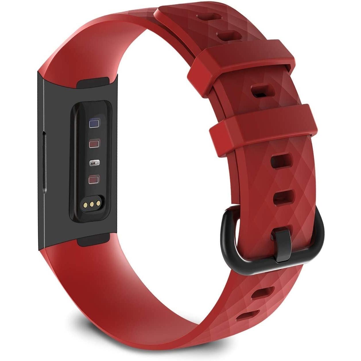 Thumbnail - Strap-it Armband (Silikon, Charge 4), Uhrenarmband, Rot