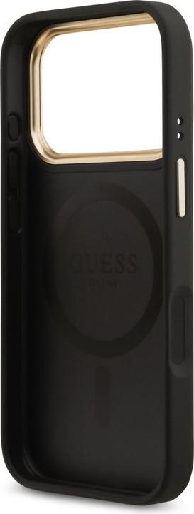 Produktbild Guess 4G Strass Logo & Big Strap Metal Buttons MagSafe case for iPhone 17 Pro black (Apple iPhone 17 Pro)