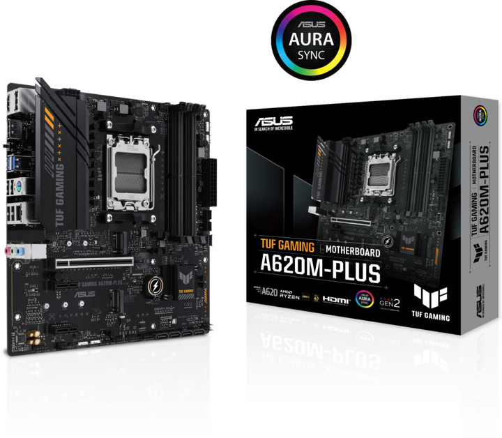 Produktbild ASUS TUF GAMING A620M-PLUS (AM5, AMD A620, mATX)