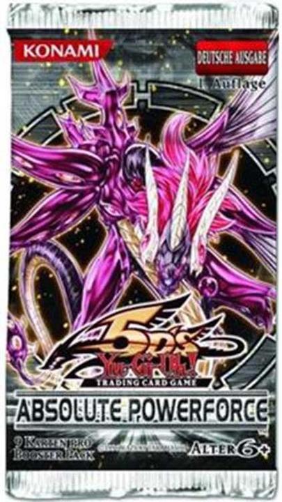 Actual product image Yu-Gi-Oh Absolute Powerforce Booster -! (German, Booster Pack)