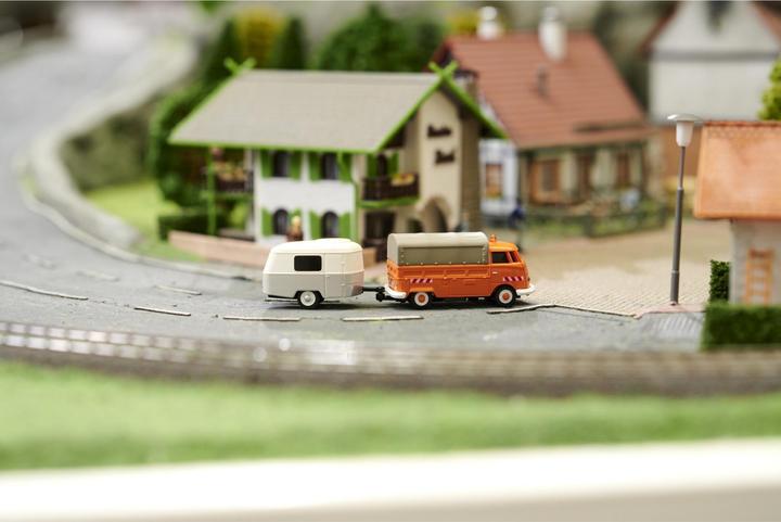 Actual product image Carson Modellsport 1:87 Caravan with trailer hitch 1:87 Trailer