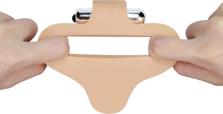 Actual product image Lovetoy Anal Stimulator The Ultra Soft Bead 6 with Vibration Flesh
