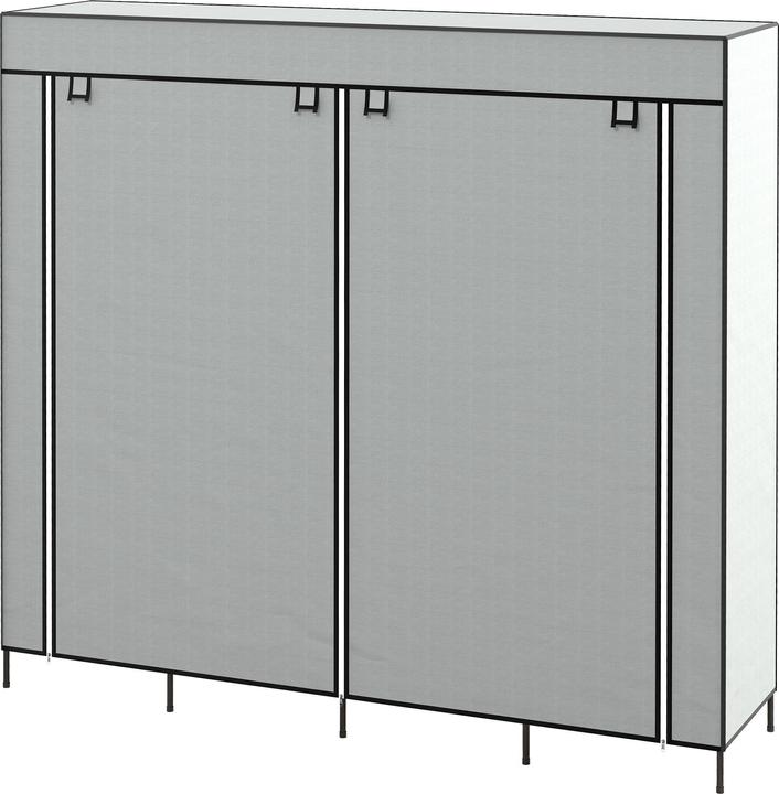 Image du produit Homcom Armoire en tissu avec portes à fermeture éclair (166 x 42.5 x 169.5 cm)