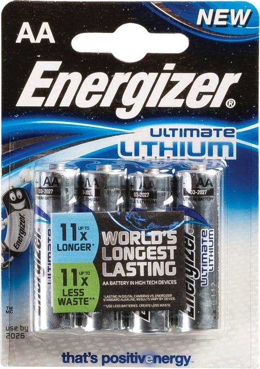 Immagine prodotto Energizer Ultimate Lithium (4 pz., AA, 3000 mAh)