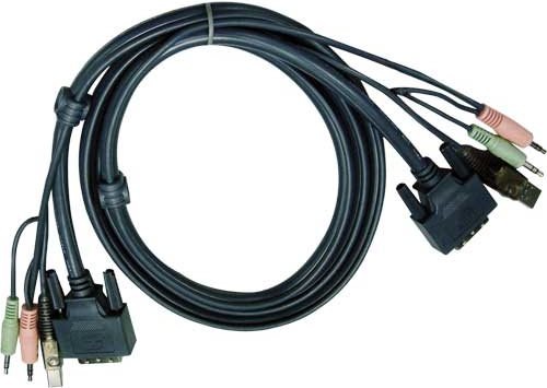 Actual product image Aten 2L-7D05U: USB DVI KVM cable 5M