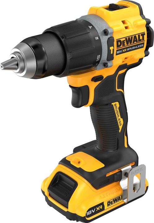 Actual product image DeWalt 18V Akku-Schlagbohrschrauber (bürstenlos), inkl. 2 x Akkus (18 Volt 2 Ah)