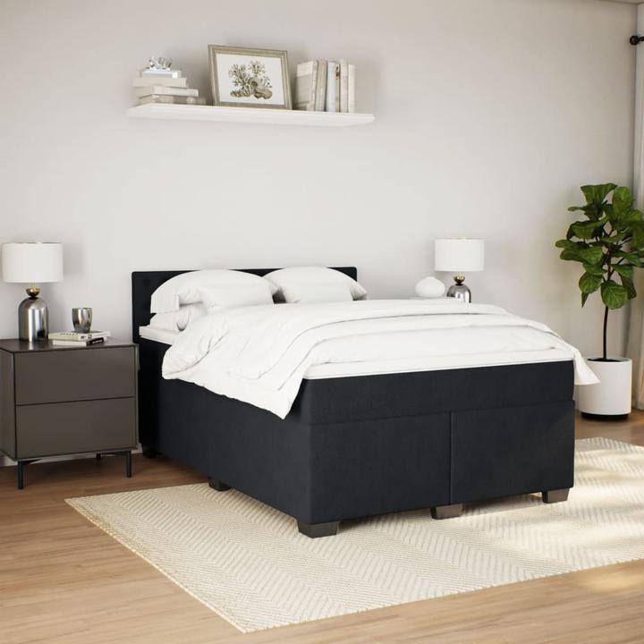 Produktbild VidaXL Bo x springbett mit Matratze 160 x 200 cm Samt (160 x 200 cm)