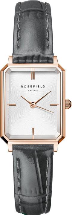 Image du produit Rosefield Montre Octagon XS White Grey Leather Rose Gold (Montre analogique, 19.50 mm)