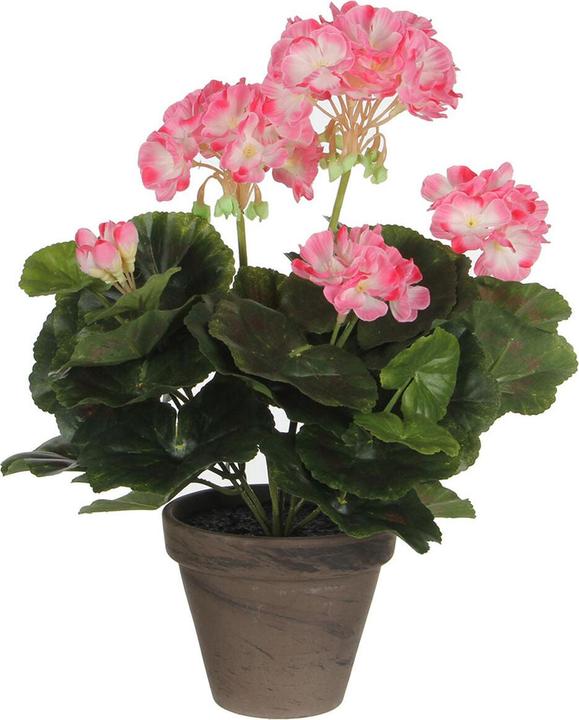 Mica Decorations Plante décorative PVC Géranium (11,5 x 33 cm) (33 cm)