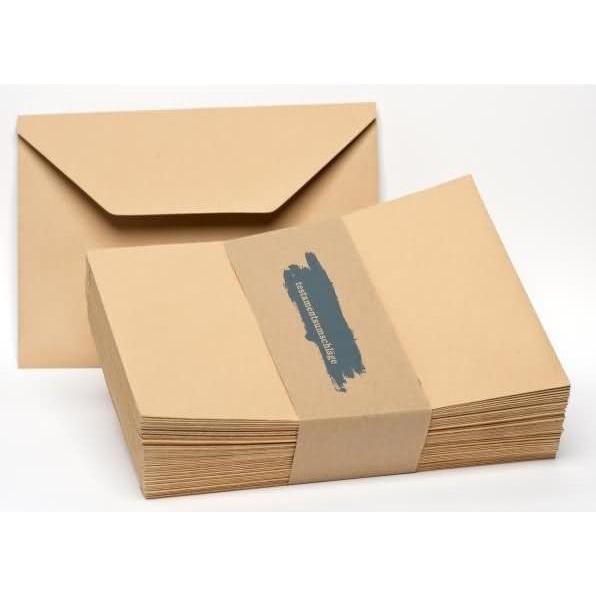 csk kontorbedarf, Briefumschlag, Testamentsumschläge C5 gummiert braun VE=50 Stück (C5, 50 x)
