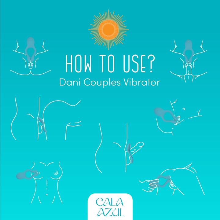 Actual product image Cala Azul Dani Couples Toy - Azul