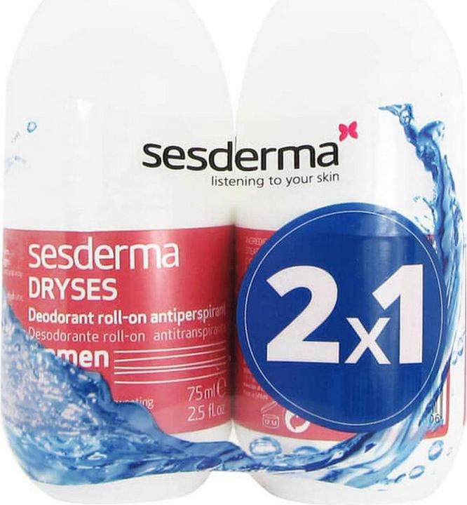 Sesderma Pack Dryses Deodorant Antitranspirant Roll On für Frauen 2x75ml (Roll-on, 75 ml)