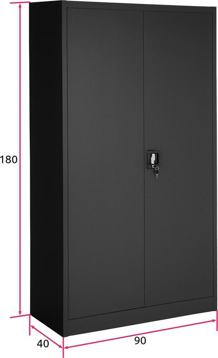 Actual product image tectake Locker (90 x 40 x 180 cm)