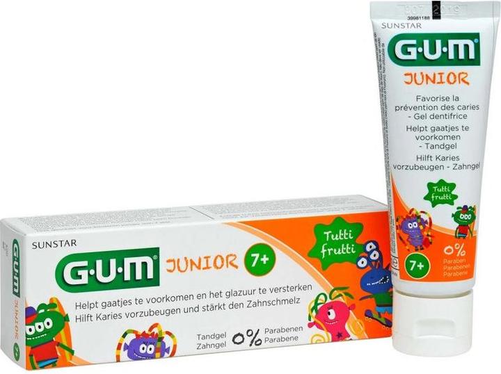 Produktbild GUM SUNSTAR Junior Zahnpasta Tutti-Frutti (50 ml)