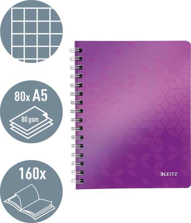 Produktbild Leitz Wow (A5, Kariert, Weicher Einband)