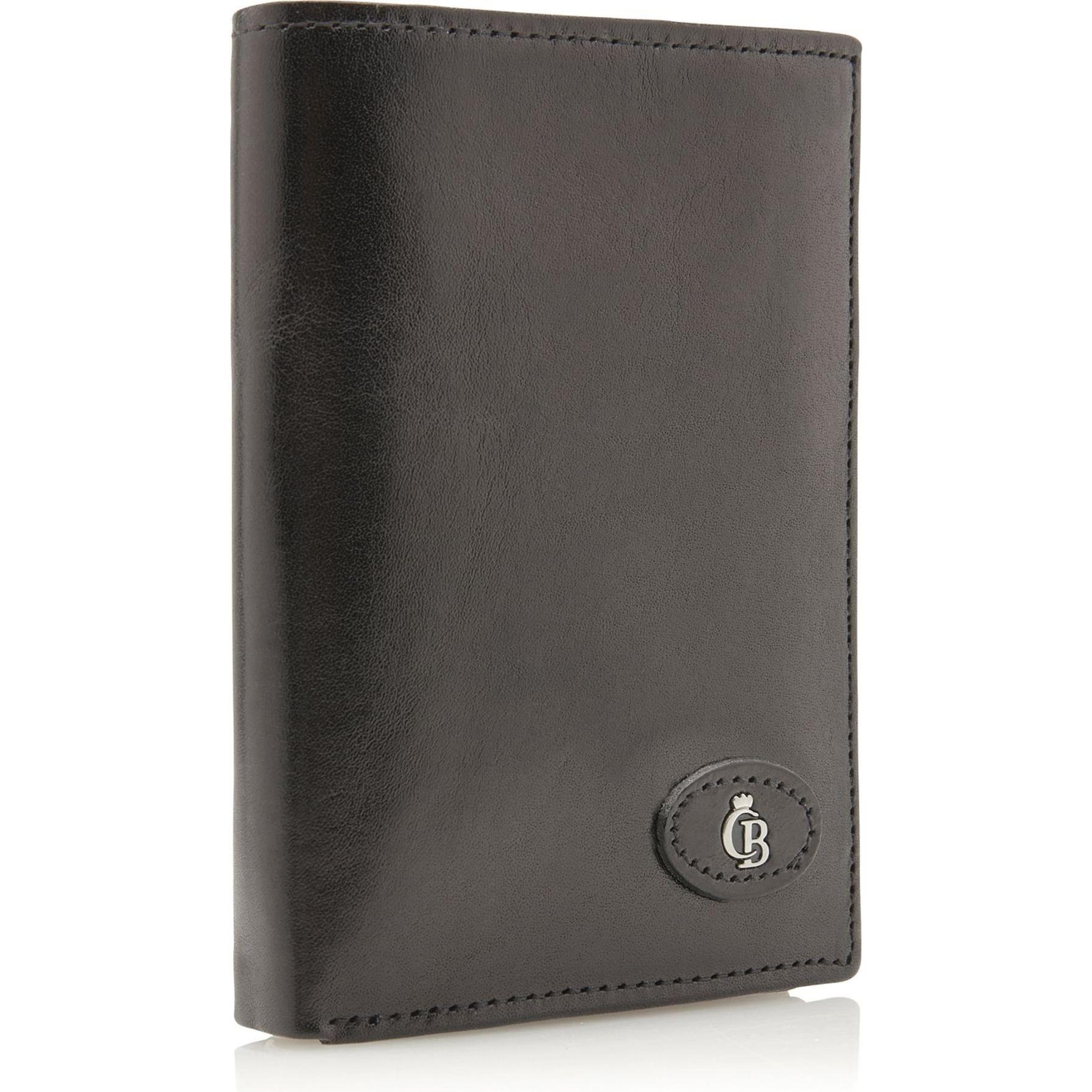 Thumbnail - Castelijn & Beerens, Herren, Portemonnaie, Gaucho Geldbörse RFID Leder 9 cm, Schwarz