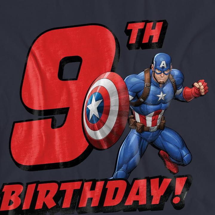 Produktbild Captain America TShirt 9 Geburtstag (M)