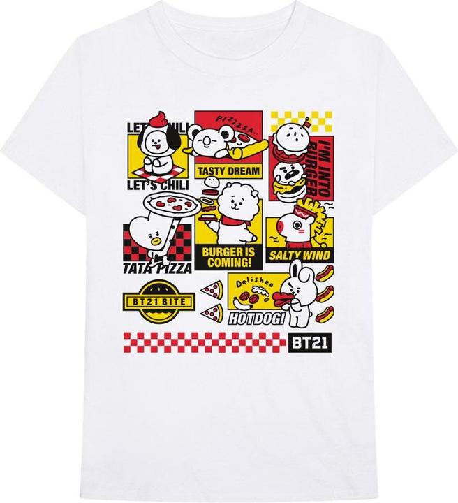 Produktbild BT21 Bite Fast Food TShirt (L)