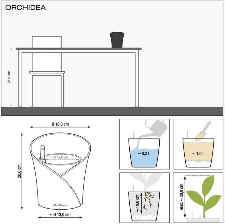 Actual product image Lechuza Orchidea (17.90 cm)