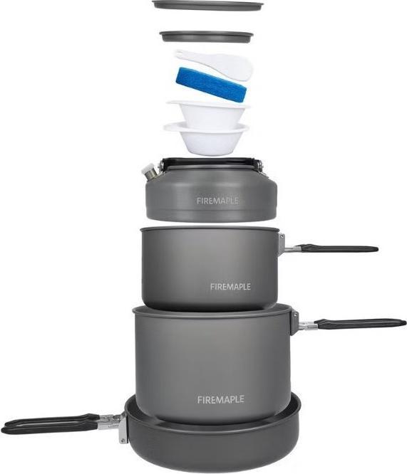 Productafbeelding Fire-Maple Feestelijke maaltijd pannenset 4-zwart