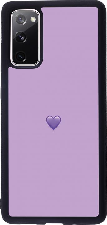 Image du produit PhoneLook Coque Silicone rigide noir Valentine 2023 purpule single heart (Samsung Galaxy S20 FE 5G)