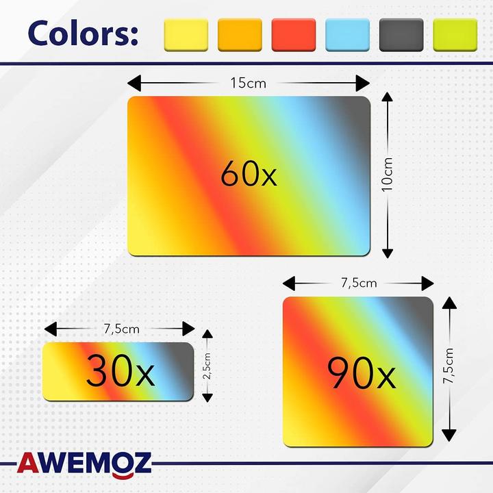 Actual product image Awemoz Writable magnets