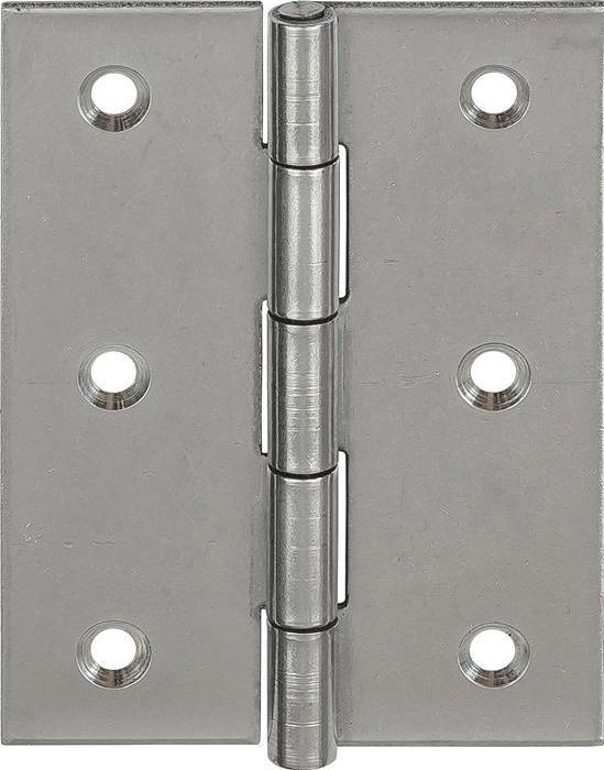 Produktbild Vormann Scharnier 10502 Höhe 40 mm Breite 32 mm Stärke 0,9 mm Edelstahl gerollt, halbbreit (Scharniere, 50 Stk.)