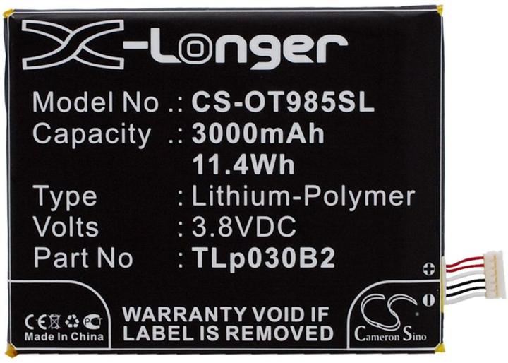 Produktbild NoName Battery for Alcatel One Touch Flash 2 etc