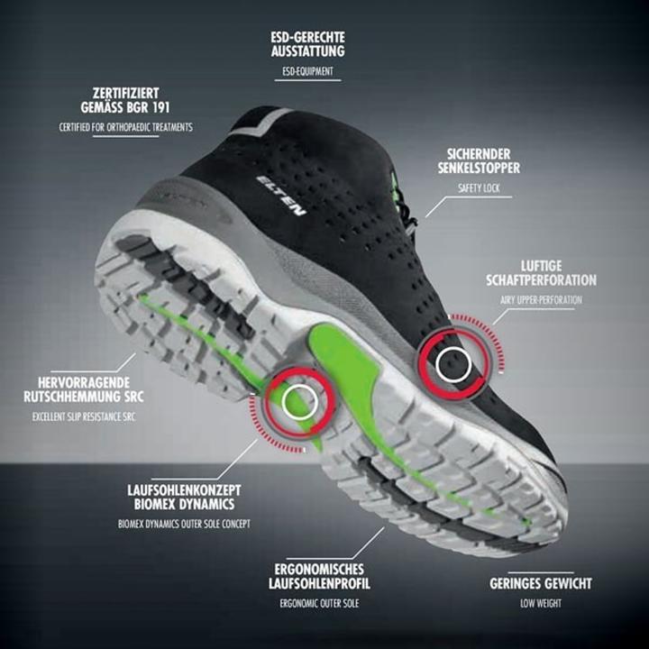 Immagine prodotto Elten Sandalo di sicurezza Impulse S1P (S1P, 43)