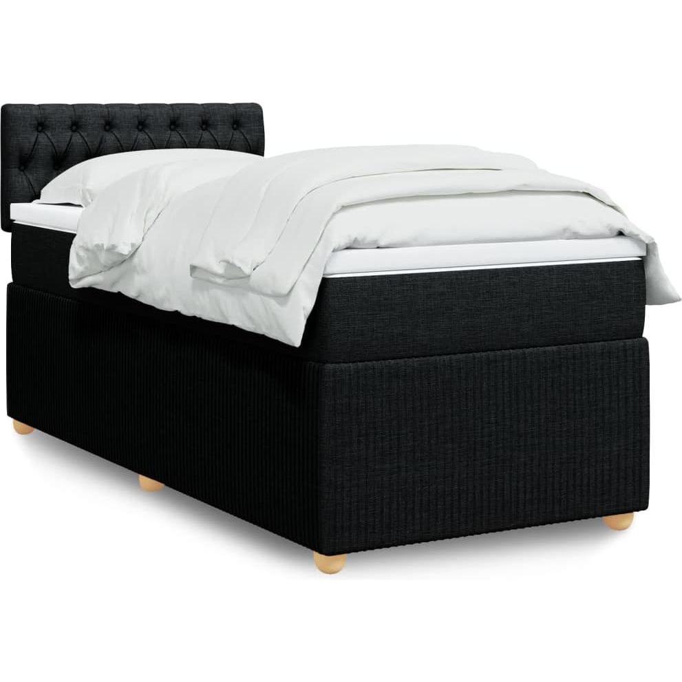 VidaXL, Bett, Bo x springbett mit Matratze 80 x 200 cm Stoff (80 x 200 cm)