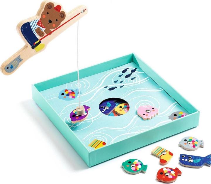 Actual product image Djeco Magnet game Fuzzyfish (English)