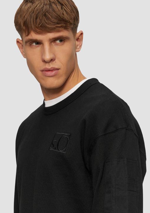Actual product image S.Oliver Sweatshirt Relaxed-Fit-Sweatshirt mit Ärmeltasche (M)