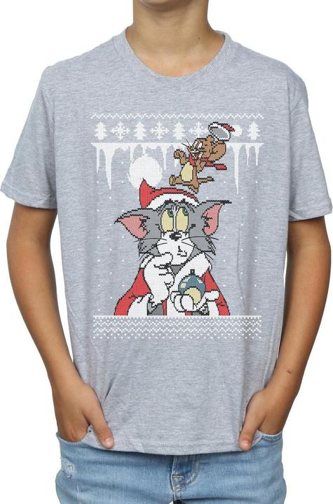 Image du produit Tom & Jerry - T-shirt CHRISTMAS FAIR ISLE - Garçon (128)