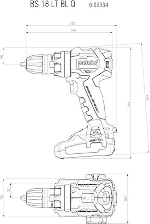 Produktbild Metabo BS 18 LT BL Q (Akkubetrieb)