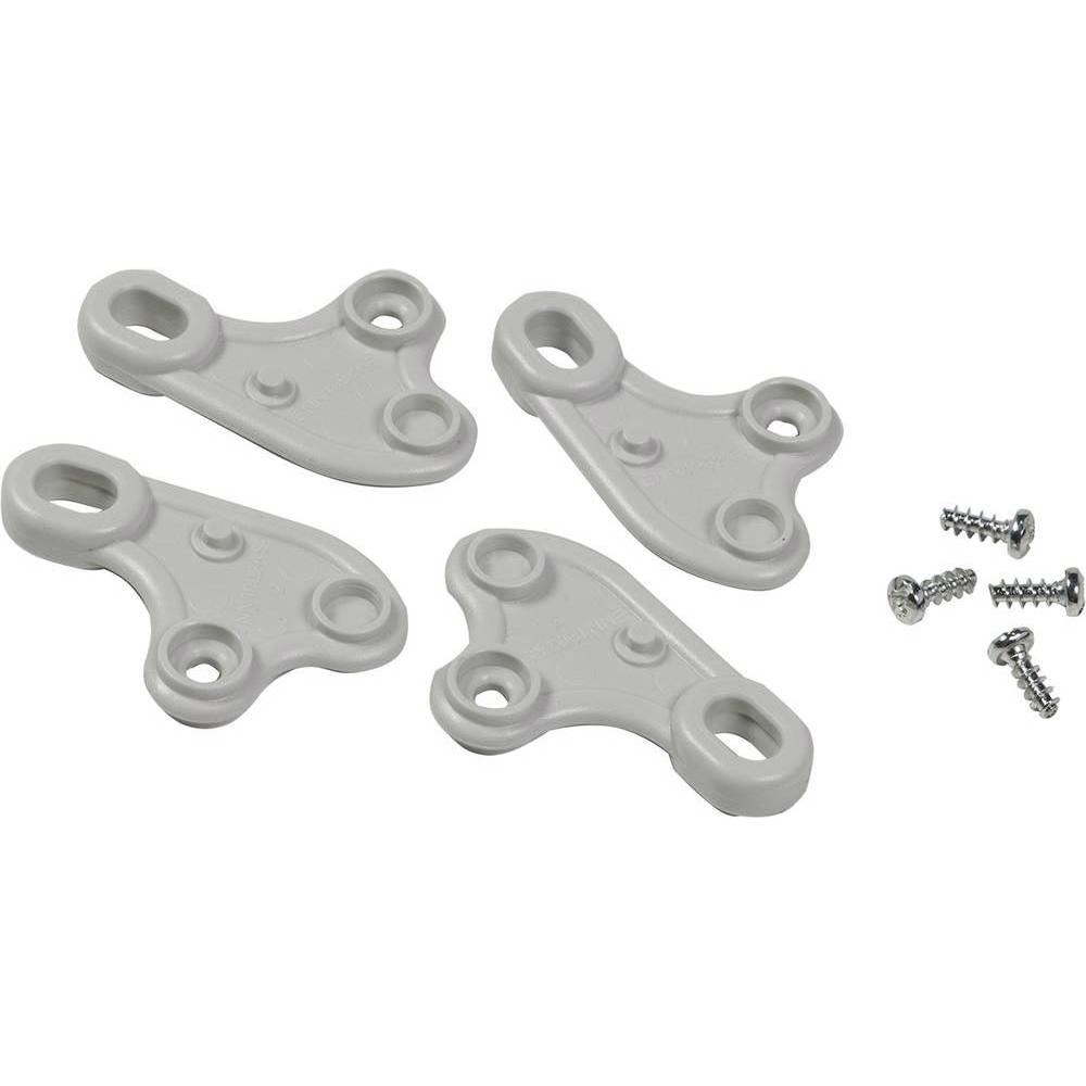 Schneider Befestigungslaschen Schrauben Gehäuse H50xL50mm, Serverschrank Zubehör, Silber