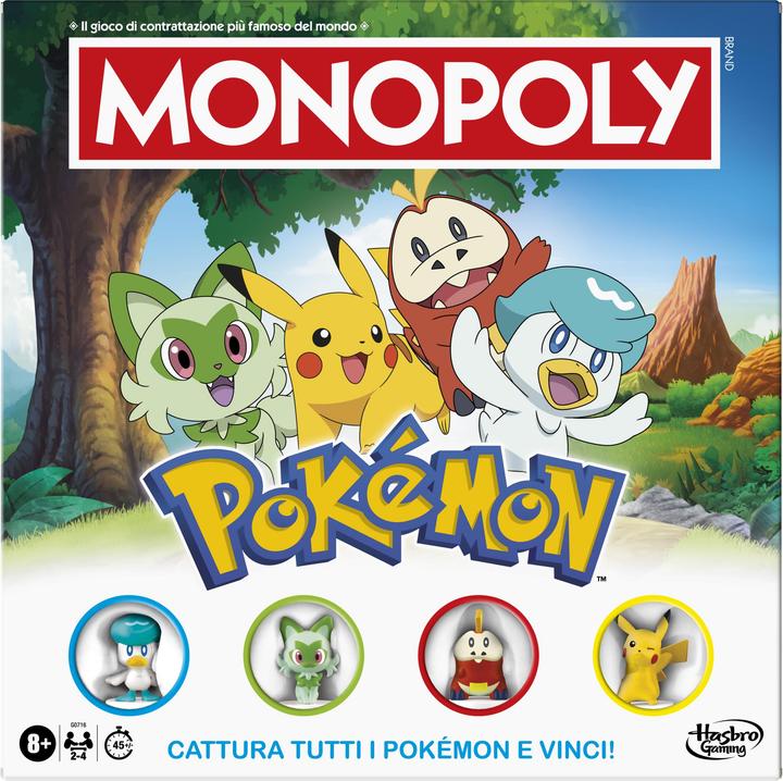 Produktbild Monopoly Pokémon Edition Brettspiel (Italienisch, 2 - 4 Spieler)