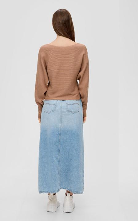 Produktbild s.Oliver Strickpullover Rippstrickpulli mit Fledermausarm (L)