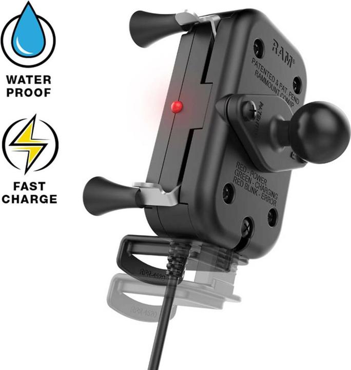 Image du produit RAM Mounts Support smartphone chargeur sans fil et étanche Ram tough-charge