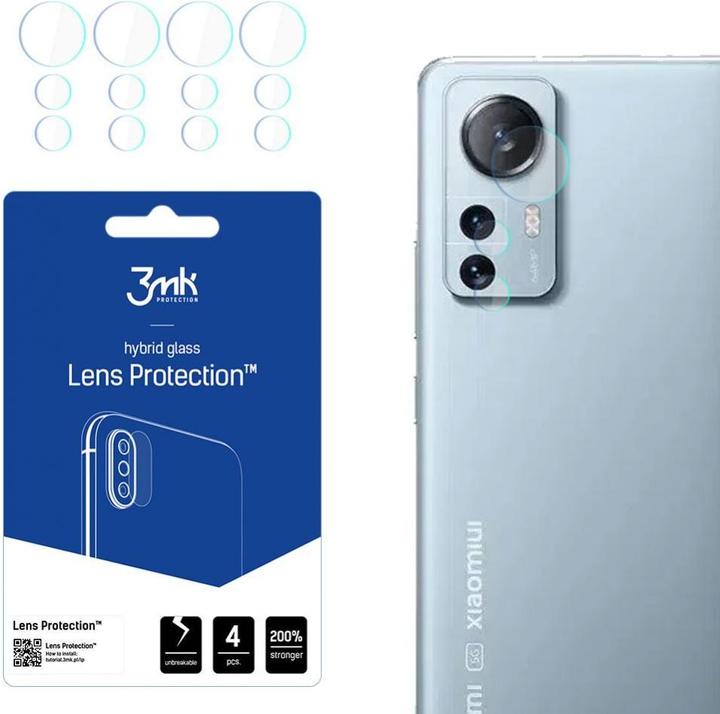 Actual product image 3MK Camera protection glass, camera glass (1 Piece, Xiaomi 12 Lite)