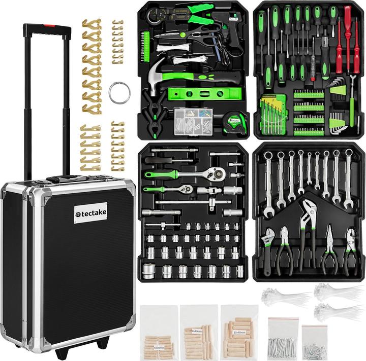 Actual product image tectake Trolley Tool Case (1200 pieces)