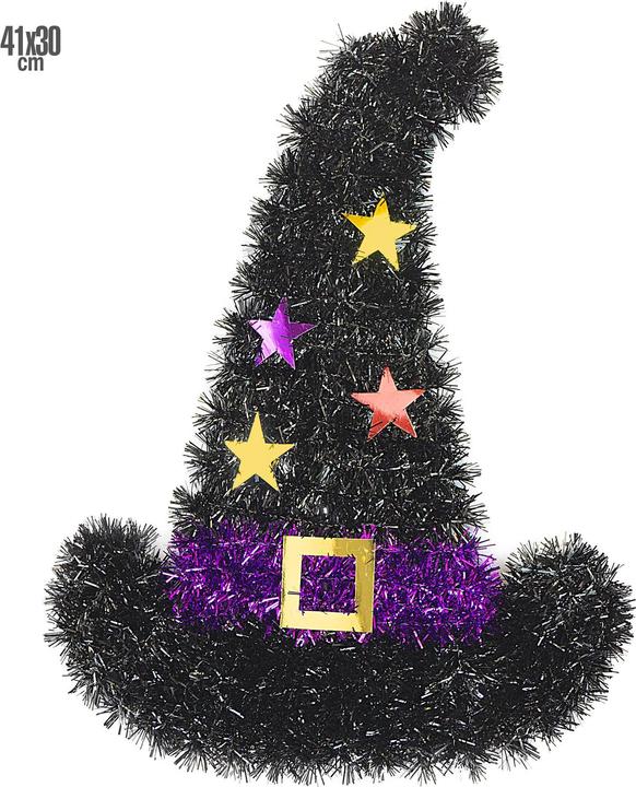 Produktbild Widmann Hexenhut aus Lametta 41x30cm