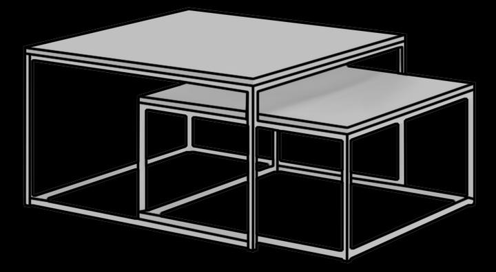 Actual product image ADRK Furniture Kama (75 x 75 x 43 cm)