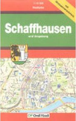 Actual product image ORELL F. City map 11x17cm 905706833 Schaffhausen 1:10'000