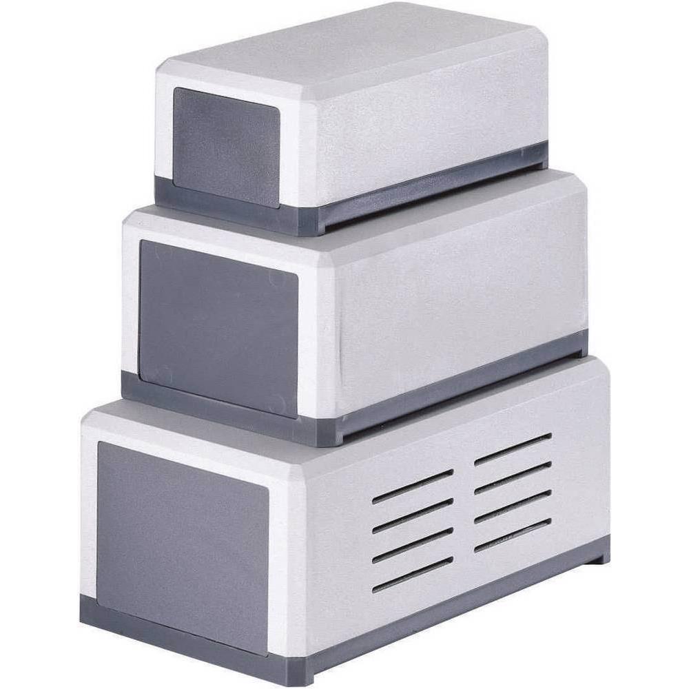 Strapubox Zweiteiliges KunststoffGehäuse (Gehäuse), Elektronikzubehör + Gehäuse, Grau