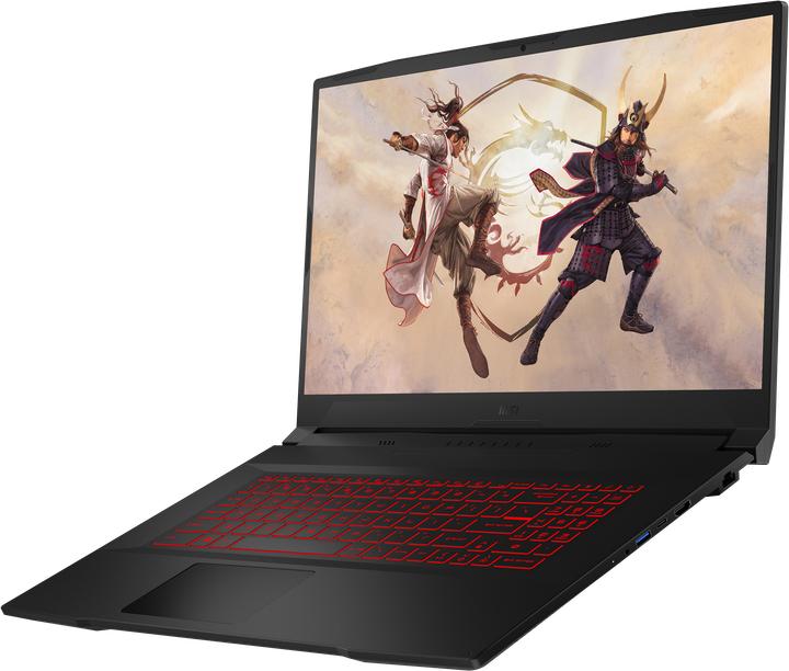 Actual product image MSI Katana GF76 RTX 3070 (17.30", Intel Core i7-11800H, 16 GB, 512 GB, CH)
