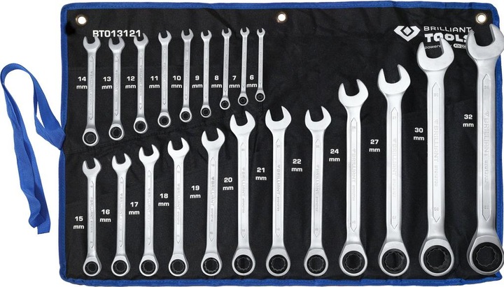 Actual product image KS Tools Ratchet ring spanner set (32 mm, 18 mm, 11 mm, 12 mm, 20 mm, 19 mm, 27 mm, 15 mm, 13 mm, 25 mm, 6 mm, 21 mm, 7 mm, 14 mm, 29 mm, 8 mm, 10 mm, 30 mm, 23 mm, 26 mm, 22 mm, 17 mm, 28 mm, 9 mm, 16 mm, 24 mm, 31 mm)