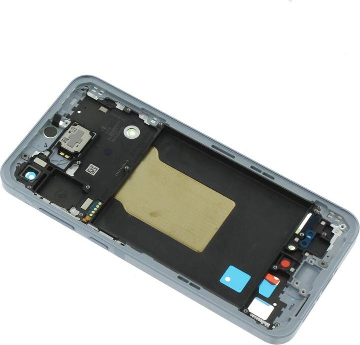 Actual product image Samsung Original Galaxy A55 centre frame iceblue (Galaxy A55)