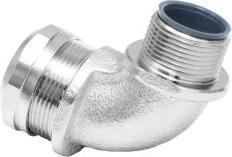 Actual product image RS PRO M32 90° Elbow Conduit Fitting, Silver 32mm (Cable hole)