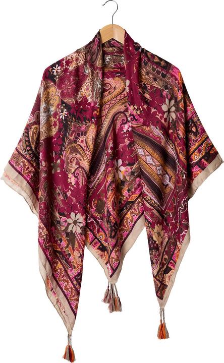 Produktbild Joe Browns Bold Patterned Square Scarf with Tassels (One Size)